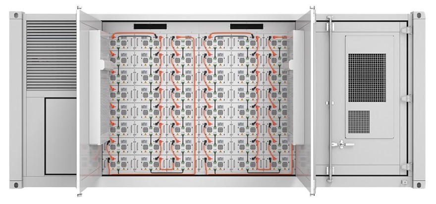 Industrial battery container units