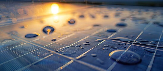 Self-cleaning nano-film technology for solar modules