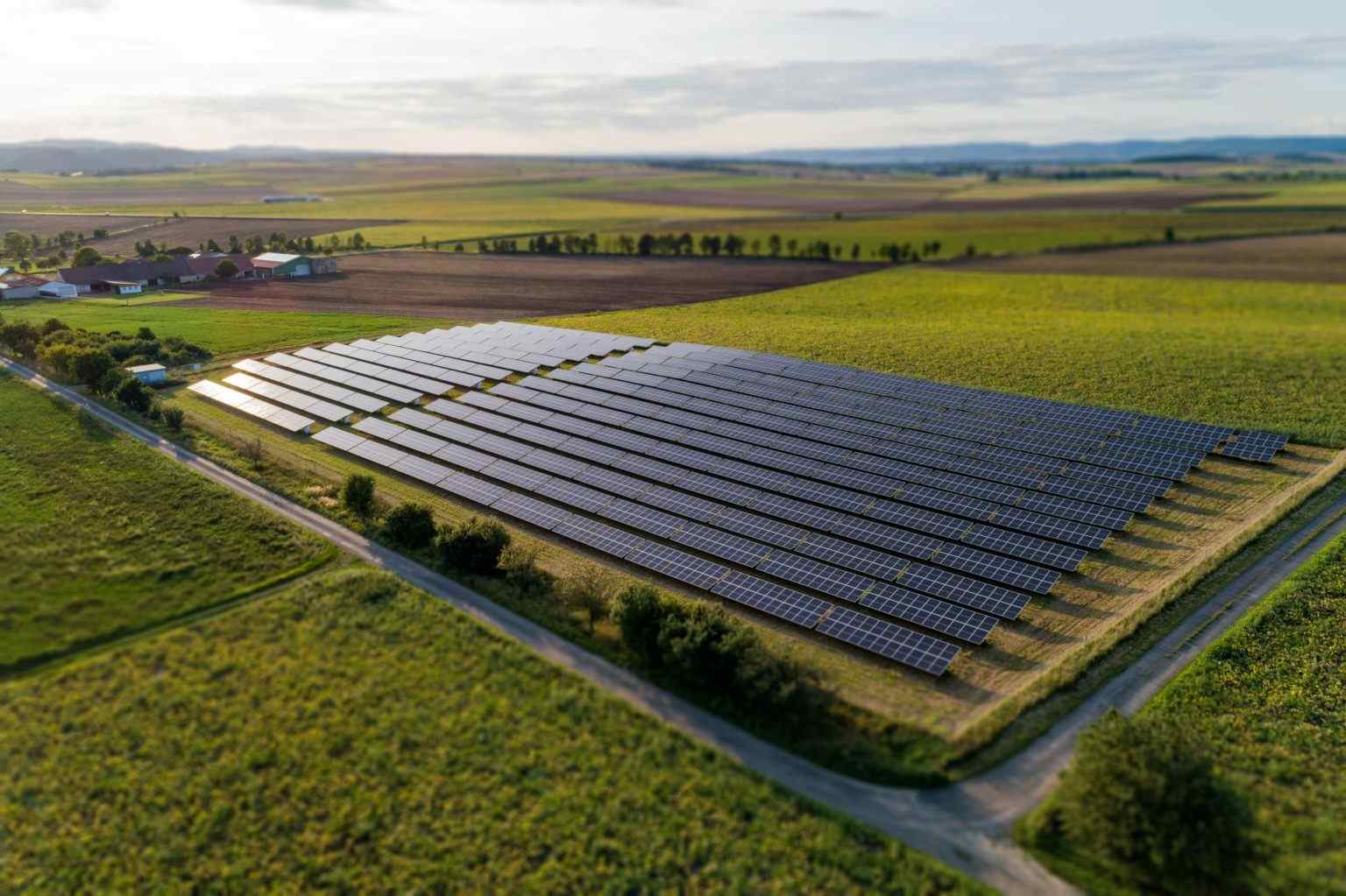 Solar photovoltaic farm