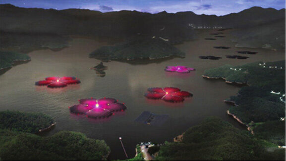 Floating solar PV station